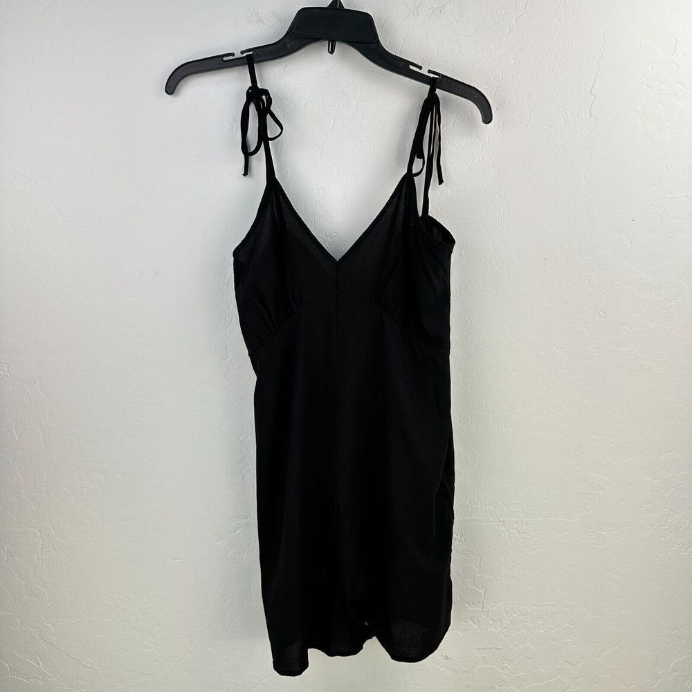 Asos Design Romper Womens 4 Black Woven Sleeveless Playsuit Strappy Lightweight